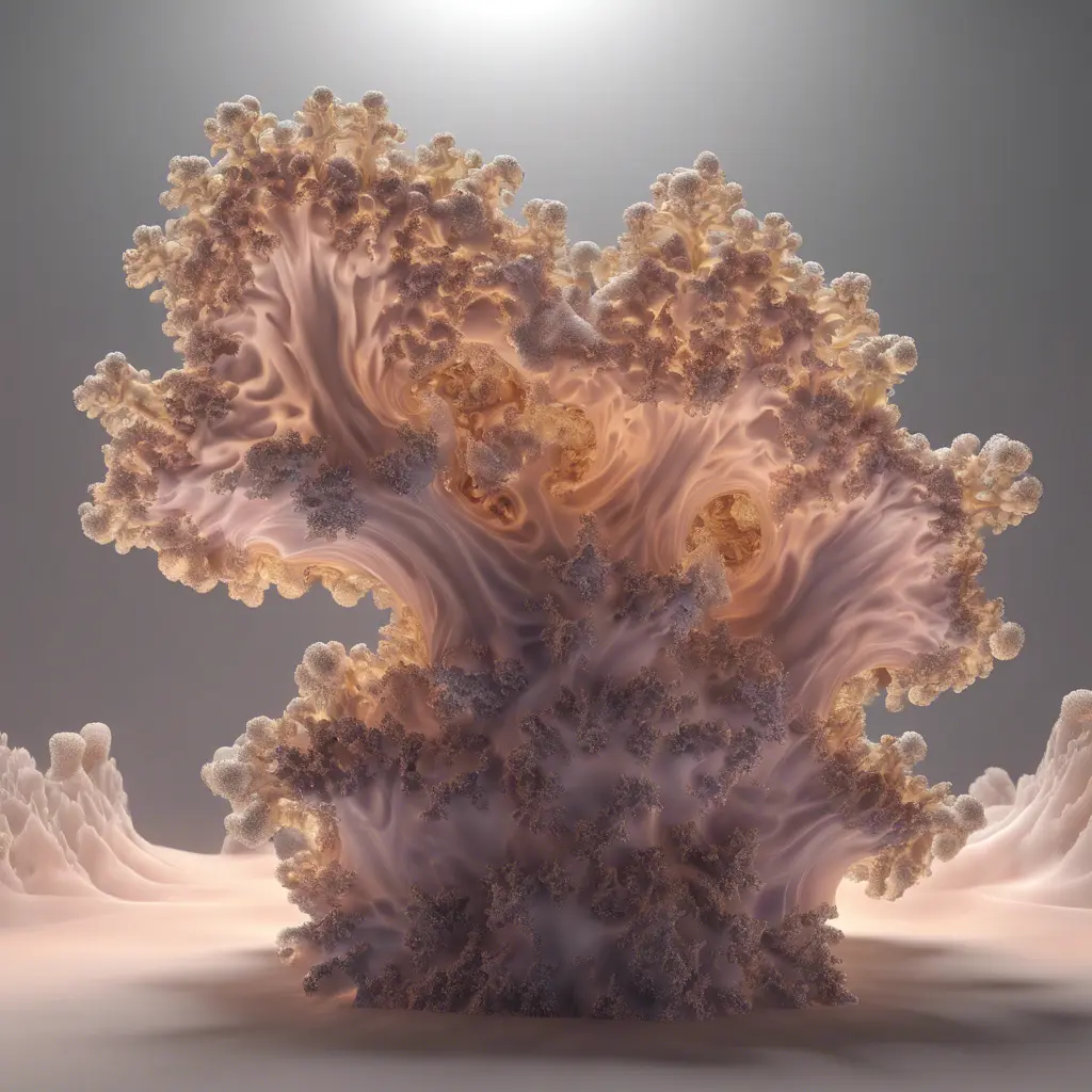 3D Mandelbrot set, 4k, Atmospheric, Award-Winning by Greg Rutkowski