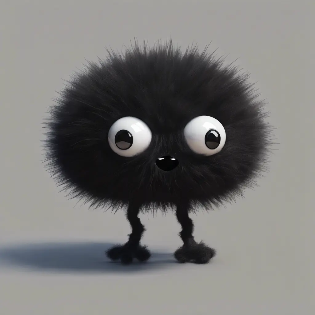 studio ghibli soot sprite, Photo Realistic