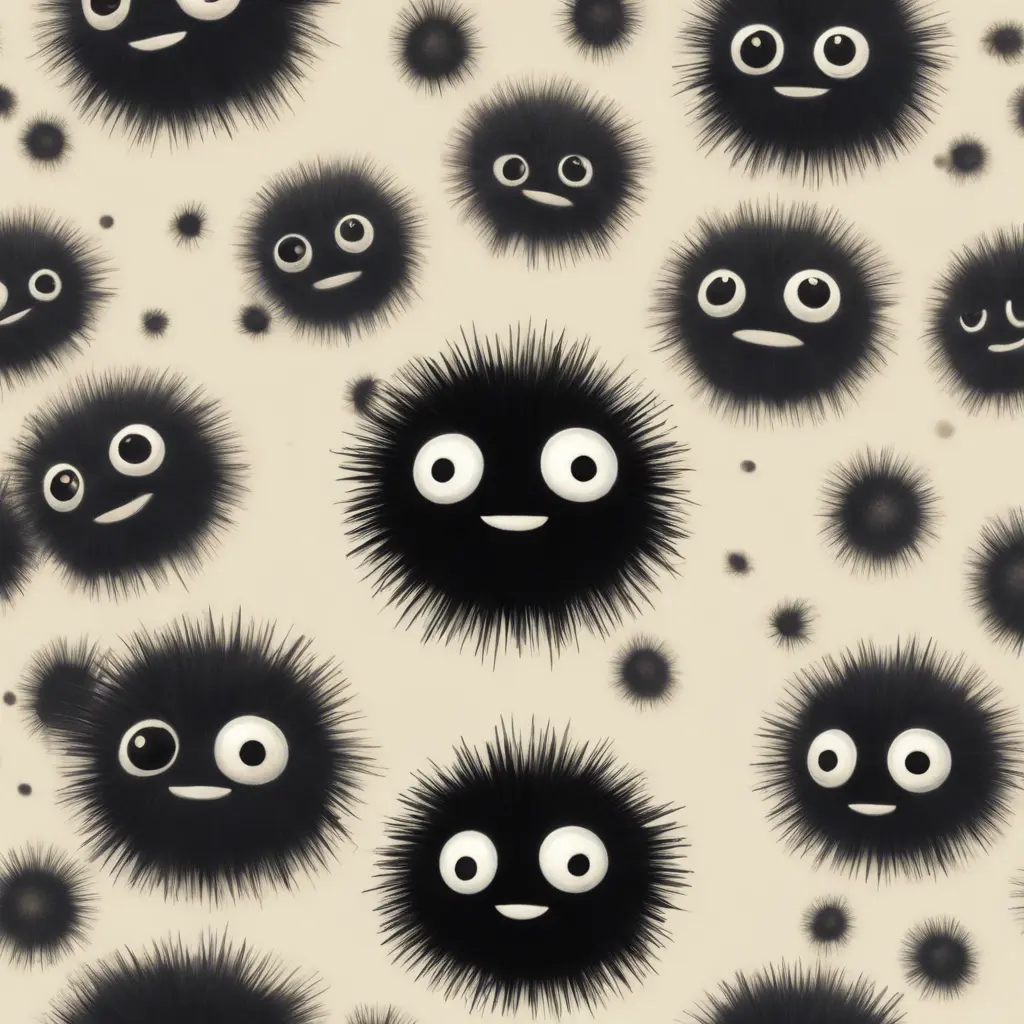 studio ghibli soot sprite, Photo Realistic