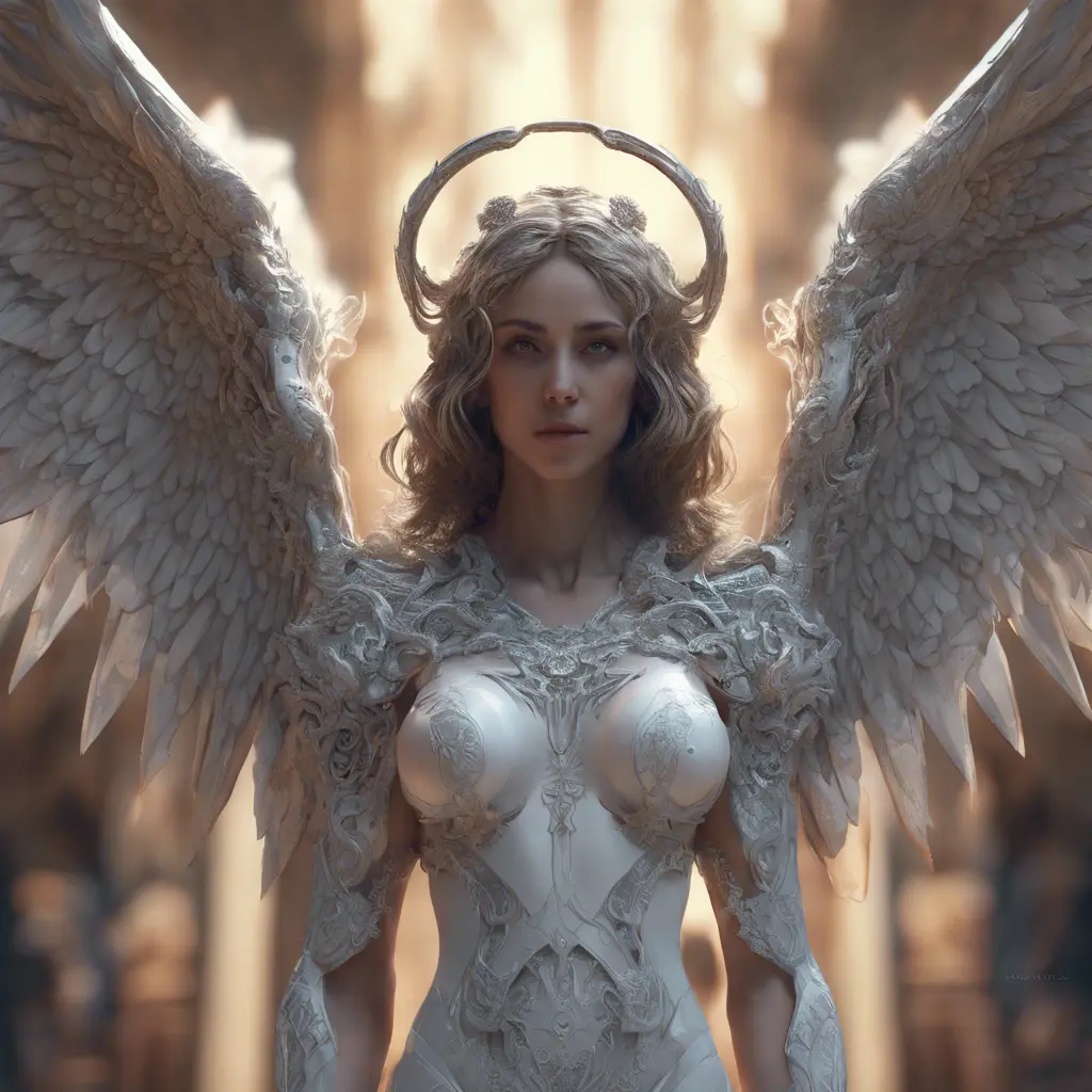 An angel and a demon, 8k, Highly Detailed, Intricate Details, Trending on Artstation, Symmetrical Face, Digital Illustration, Sharp Focus, Octane Render, Concept Art by Greg Rutkowski