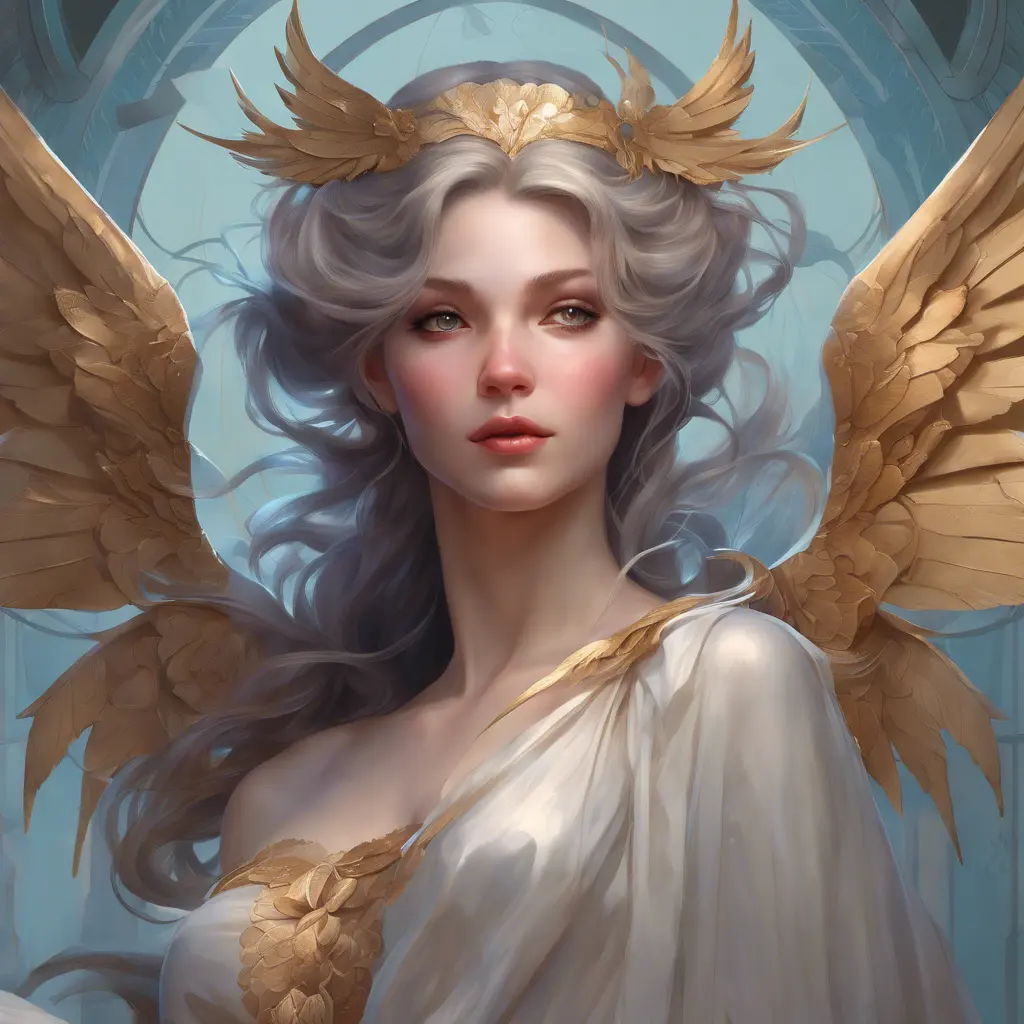 Alluring matte portrait of a beautiful Seraphine with wings, 8k, Highly Detailed, Intricate, Half Body, Realistic, Sharp Focus, Volumetric Lighting, Fantasy, Elegant by Stanley Artgerm Lau, Alphonse Mucha, WLOP