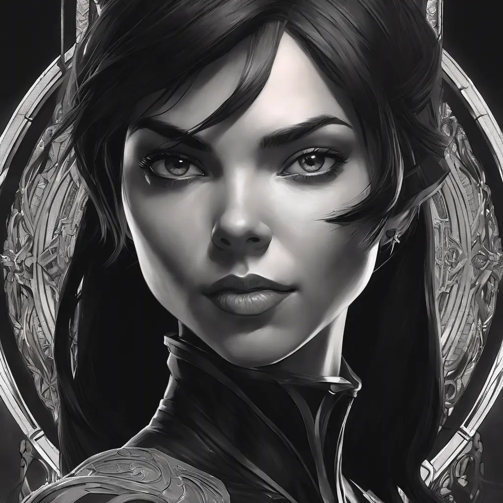 Matte portrait of the beautiful Cassandra Cain in black, 8k, Highly Detailed, Intricate, Realistic, Sharp Focus, Volumetric Lighting, Fantasy, Elegant by Stanley Artgerm Lau, Alphonse Mucha, WLOP, Stefan Kostic