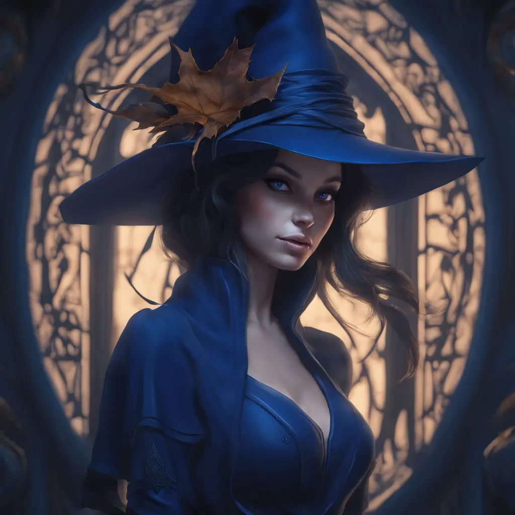 Matte portrait of the beautiful Kiki the Witch in dark blue, 8k, Highly Detailed, Intricate, Realistic, Sharp Focus, Volumetric Lighting, Fantasy, Elegant by Stanley Artgerm Lau, WLOP, Stefan Kostic