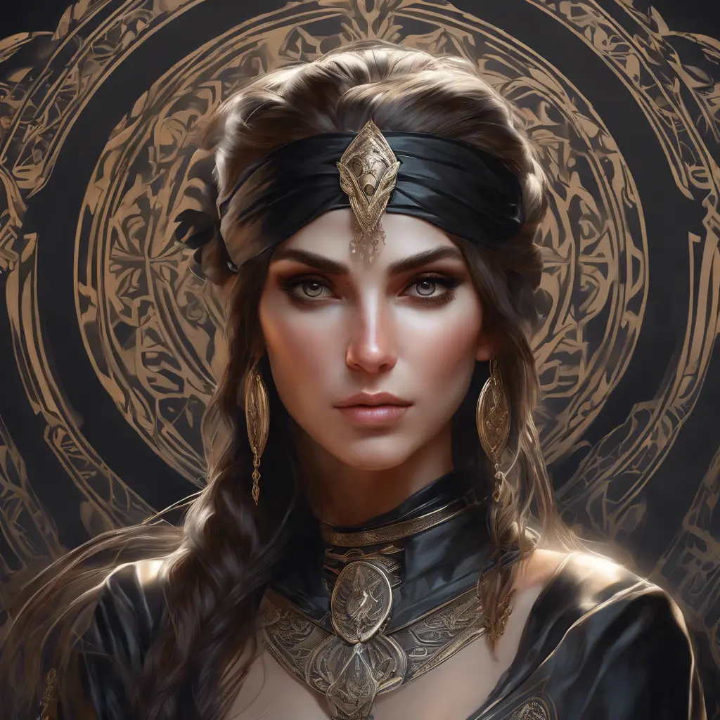 Alluring matte portrait of the beautiful Kassandra in black, 8k, Highly Detailed, Intricate, Realistic, Sharp Focus, Volumetric Lighting, Fantasy, Elegant by Stanley Artgerm Lau, Alphonse Mucha, WLOP, Stefan Kostic