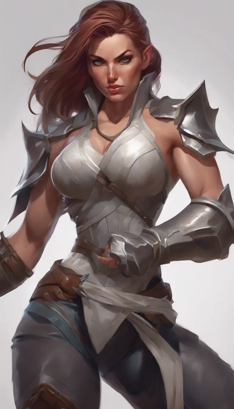 A D&D female character, Powerful, Artstation, Trending on Artstation, DnD, Muscular by Stanley Artgerm Lau