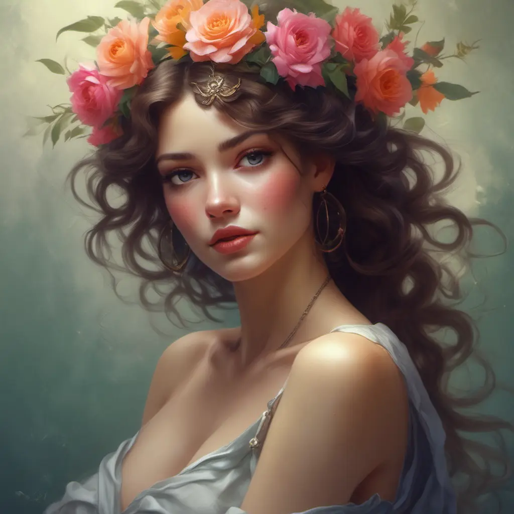 A woman of breathtaking beauty is a vision of beauty and grace, a living embodiment of the natural world. She is a reminder that there is still magic and wonder to be found in the world, if only we take the time to look., 8k by Stanley Artgerm Lau