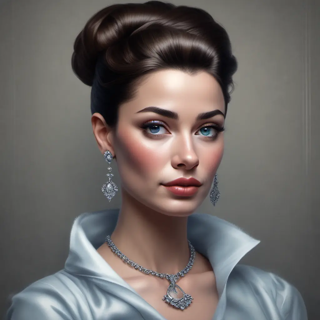 Alluring matte portrait of a beautiful Holly Golightly in the style of Stefan Kostic, 8k, Highly Detailed, Intricate, Half Body, Realistic, Sharp Focus, Volumetric Lighting, Fantasy, Elegant by Stanley Artgerm Lau, Greg Rutkowski