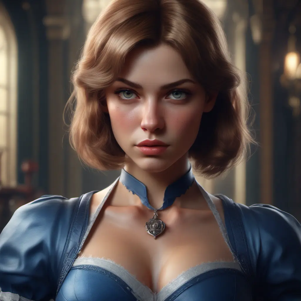 Alluring matte portrait of a beautiful Alice from Resident Evil in the style of Stefan Kostic, 8k, Highly Detailed, Intricate, Half Body, Realistic, Sharp Focus, Volumetric Lighting, Fantasy, Elegant by Stanley Artgerm Lau, Greg Rutkowski