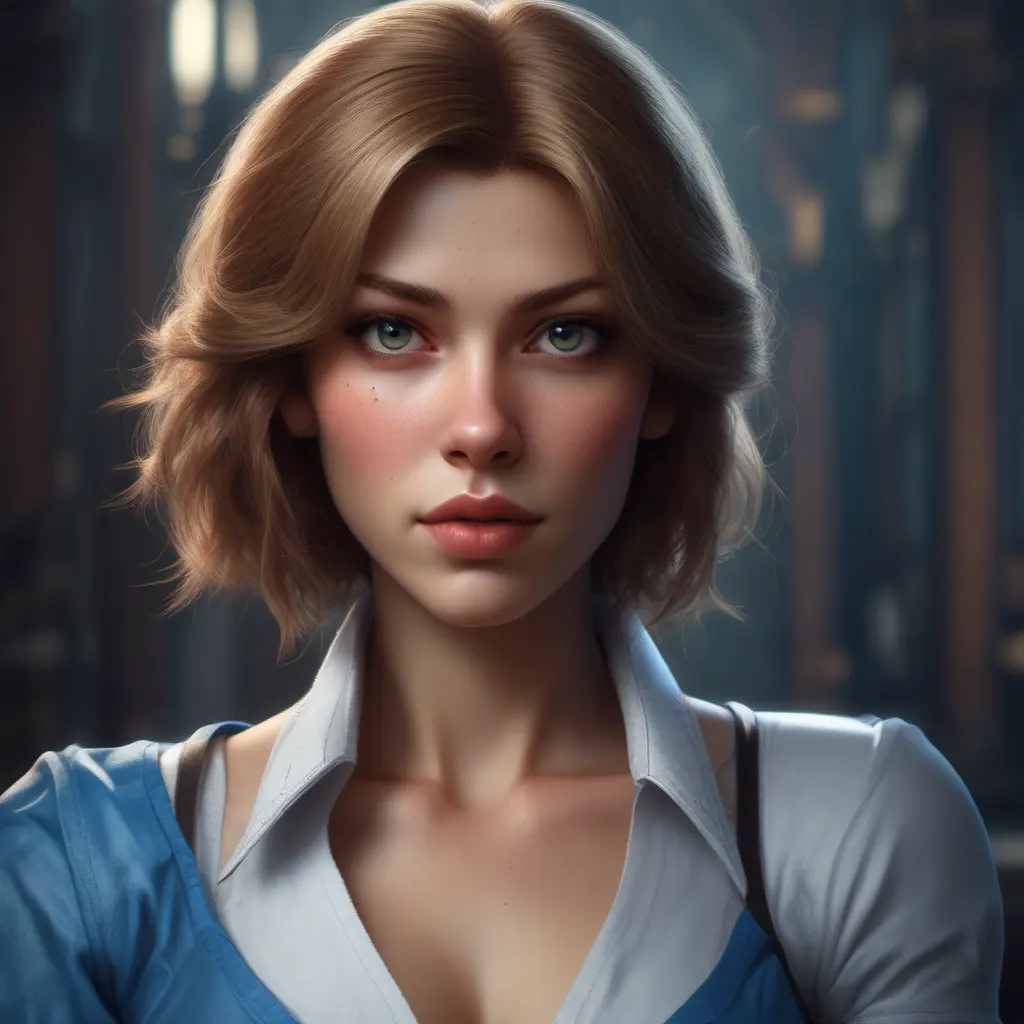 Alluring matte portrait of a beautiful Alice from Resident Evil in the style of Stefan Kostic, 8k, Highly Detailed, Intricate, Half Body, Realistic, Sharp Focus, Volumetric Lighting, Fantasy, Elegant by Stanley Artgerm Lau, Greg Rutkowski