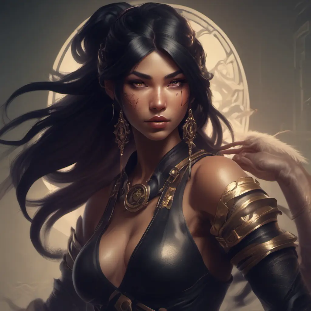 Alluring matte portrait of the beautiful Akali in black, 8k, Highly Detailed, Intricate, Realistic, Sharp Focus, Volumetric Lighting, Fantasy, Elegant by Stanley Artgerm Lau, Alphonse Mucha, WLOP, Stefan Kostic