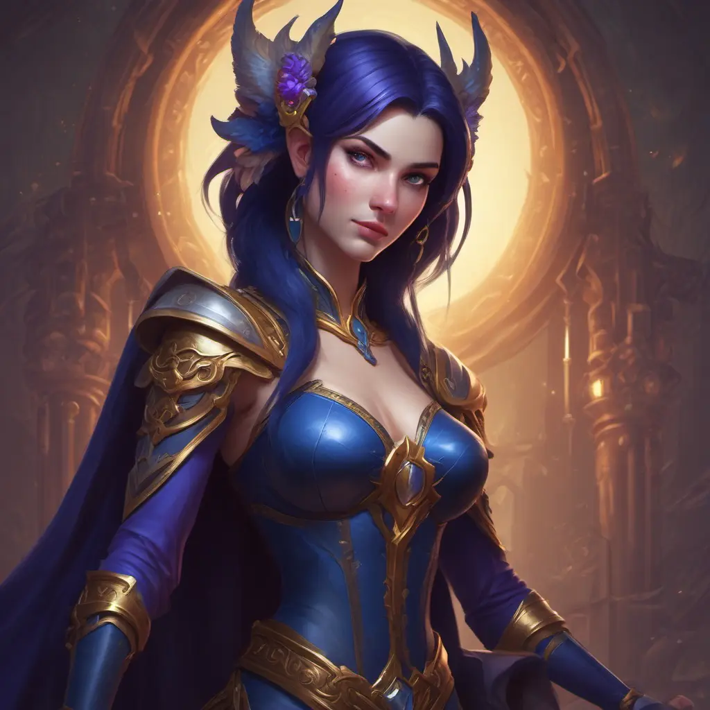 Alluring matte portrait of a beautiful Morgana from League of Legends in the style of Stefan Kostic, 8k, High Definition, Highly Detailed, Intricate, Half Body, Realistic, Sharp Focus, Fantasy, Elegant