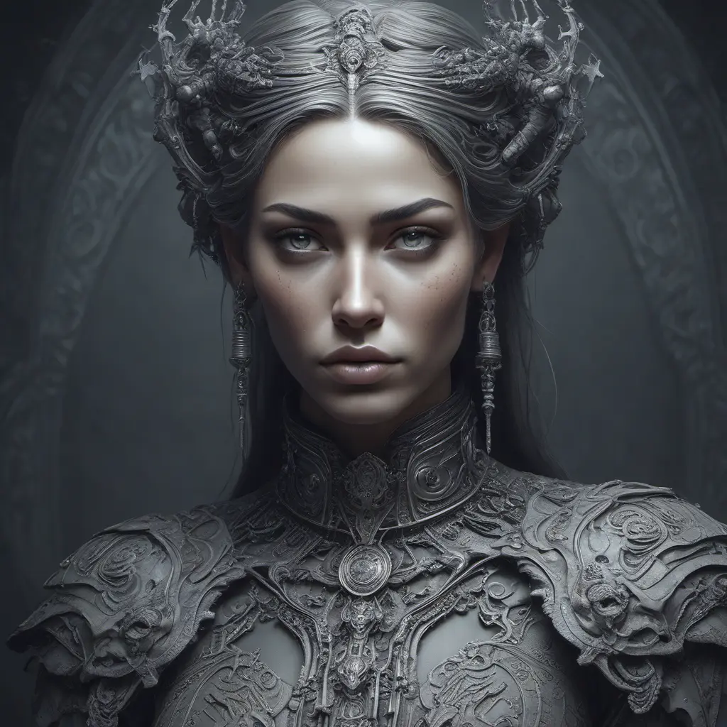 Alluring highly detailed matte portrait of a beautiful wraith in the style of Stefan Kostic, 8k, High Definition, Highly Detailed, Intricate, Half Body, Realistic, Sharp Focus, Fantasy, Elegant