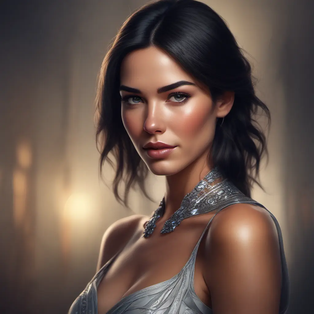 Alluring matte portrait of a beautiful Odette Annable in the style of Stefan Kostic, 8k, Highly Detailed, Intricate, Half Body, Realistic, Sharp Focus, Volumetric Lighting, Fantasy, Elegant by Stanley Artgerm Lau, Greg Rutkowski