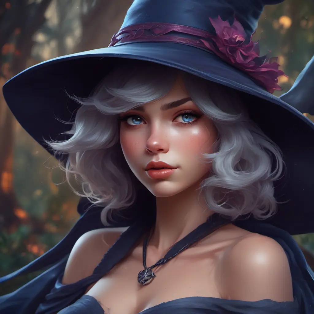 Alluring portrait of Kiki the witch in the style of Stefan Kostic, 4k, 4k resolution, 8k, Highly Detailed, Hyper Detailed, Beautiful, Digital Painting, Sharp Focus, Anime, Fantasy by Stanley Artgerm Lau