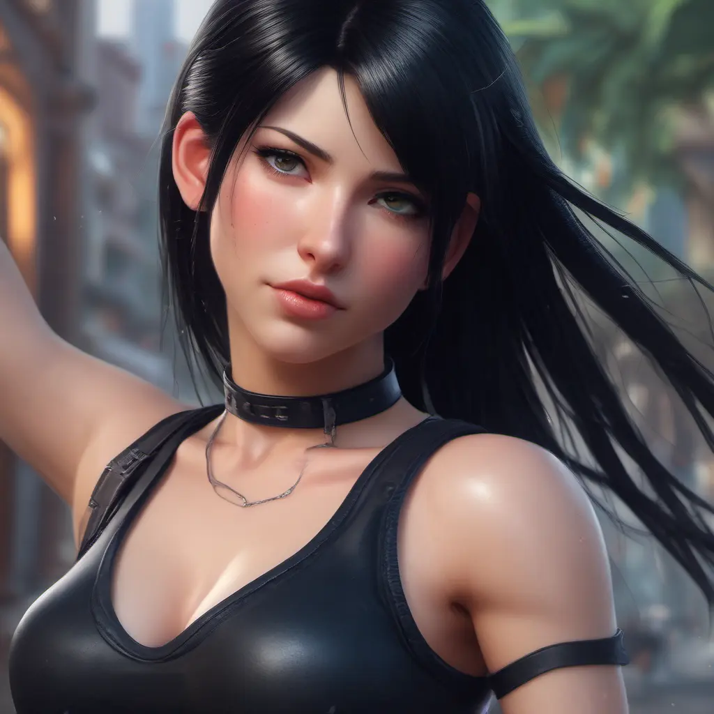 Beautiful Tifa Lockhart from Final Fantasy, 8k, Highly Detailed, Artstation, Beautiful, Digital Illustration, Sharp Focus, Unreal Engine, Concept Art by Stanley Artgerm Lau, Alphonse Mucha, Greg Rutkowski