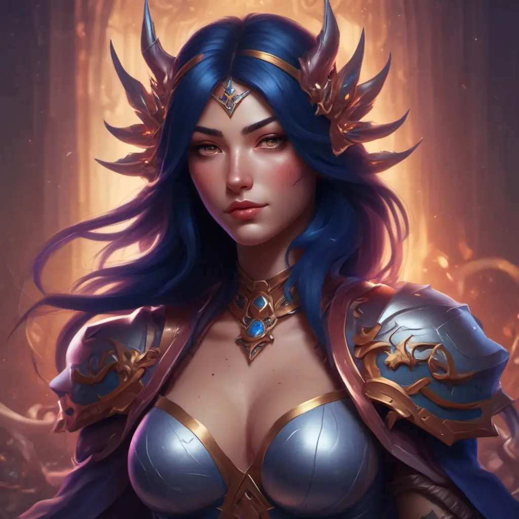 Matte portrait of Irelia from League of Legends with tattoos, 8k, Highly Detailed, Powerful, Alluring, Artstation, Magical, Digital Painting, Photo Realistic, Sharp Focus, Volumetric Lighting, Concept Art by Stanley Artgerm Lau, Alphonse Mucha, Greg Rutkowski