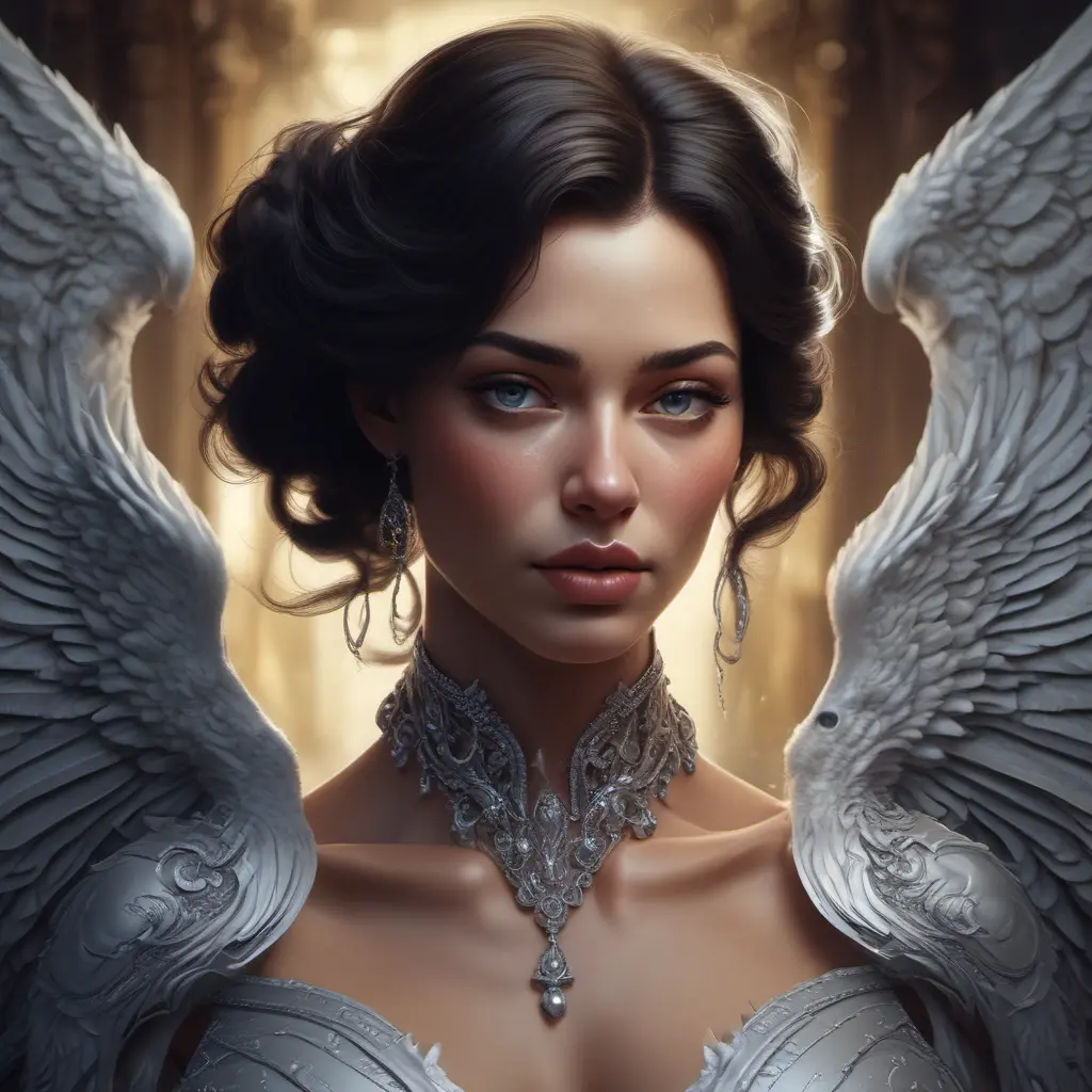 Alluring matte portrait of a beautiful Max from Dark Angel in the style of Stefan Kostic, 8k, Highly Detailed, Intricate, Half Body, Realistic, Sharp Focus, Volumetric Lighting, Fantasy, Elegant by Stanley Artgerm Lau, Greg Rutkowski