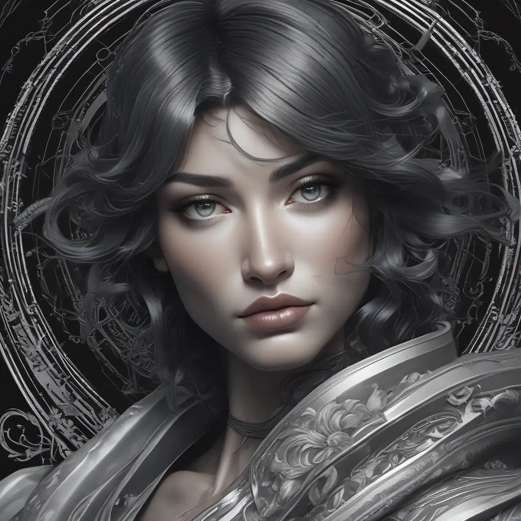 Alluring matte portrait of the beautiful Fiora in black, 8k, Highly Detailed, Intricate, Realistic, Sharp Focus, Volumetric Lighting, Fantasy, Elegant by Stanley Artgerm Lau, Alphonse Mucha, WLOP, Stefan Kostic