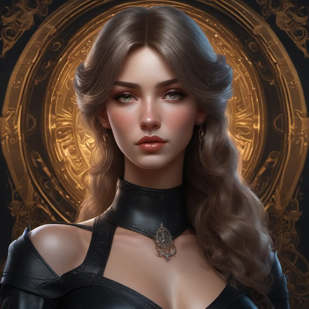 Alluring matte portrait of a beautiful Bel'veth wearing black leather, 8k, Highly Detailed, Intricate, Half Body, Realistic, Sharp Focus, Volumetric Lighting, Fantasy, Elegant by Stanley Artgerm Lau, Alphonse Mucha, WLOP