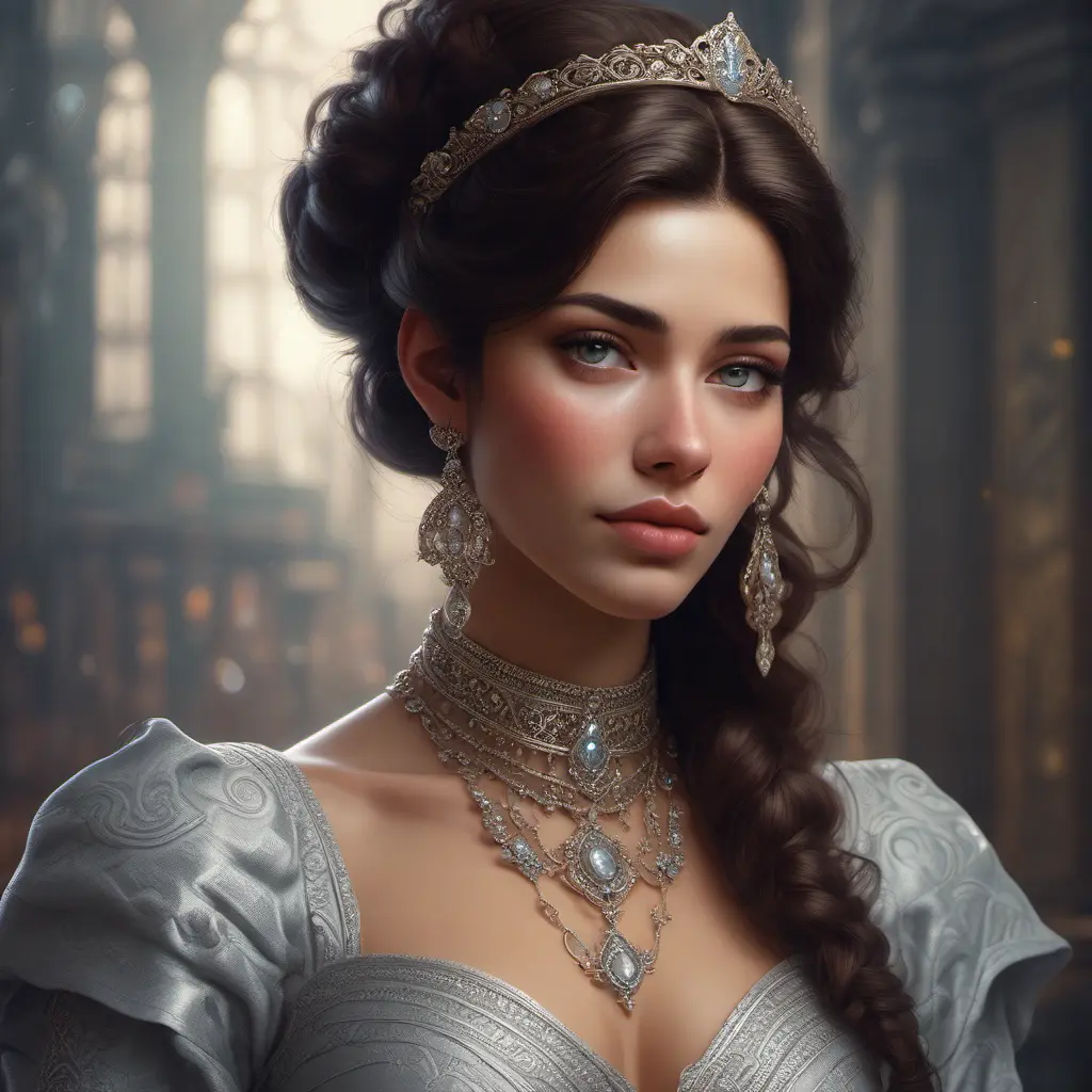 Alluring matte portrait of a beautiful Sophia Esperanza in the style of Stefan Kostic, 8k, Highly Detailed, Intricate, Half Body, Realistic, Sharp Focus, Volumetric Lighting, Fantasy, Elegant by Stanley Artgerm Lau, Greg Rutkowski