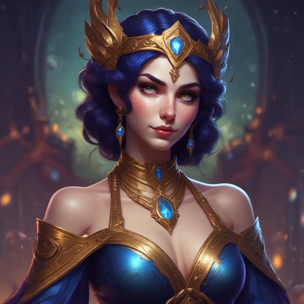 Alluring matte portrait of a beautiful Morgana from League of Legends in the style of Stefan Kostic, 8k, High Definition, Highly Detailed, Intricate, Half Body, Realistic, Sharp Focus, Fantasy, Elegant