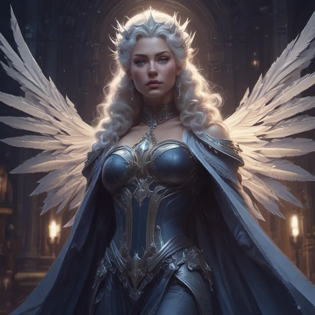 Queen of the night, 8k, Hyper Detailed, Trending on Artstation, Matte Painting, Sharp Focus, Volumetric Lighting, Concept Art by Stanley Artgerm Lau