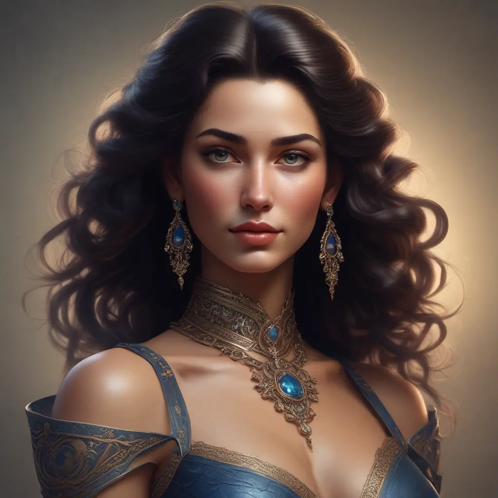 Alluring matte portrait of a beautiful Sophia Esperanza in the style of Stefan Kostic, 8k, Highly Detailed, Intricate, Half Body, Realistic, Sharp Focus, Volumetric Lighting, Fantasy, Elegant by Stanley Artgerm Lau, Greg Rutkowski