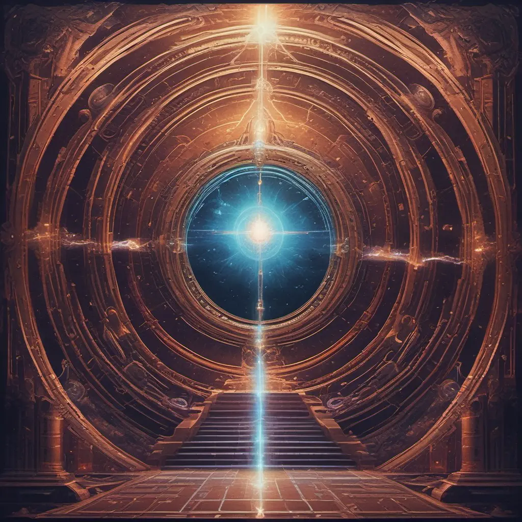 Gateway portal cosmic mystic etheral alchemy flow, Futuristic, Sci-Fi