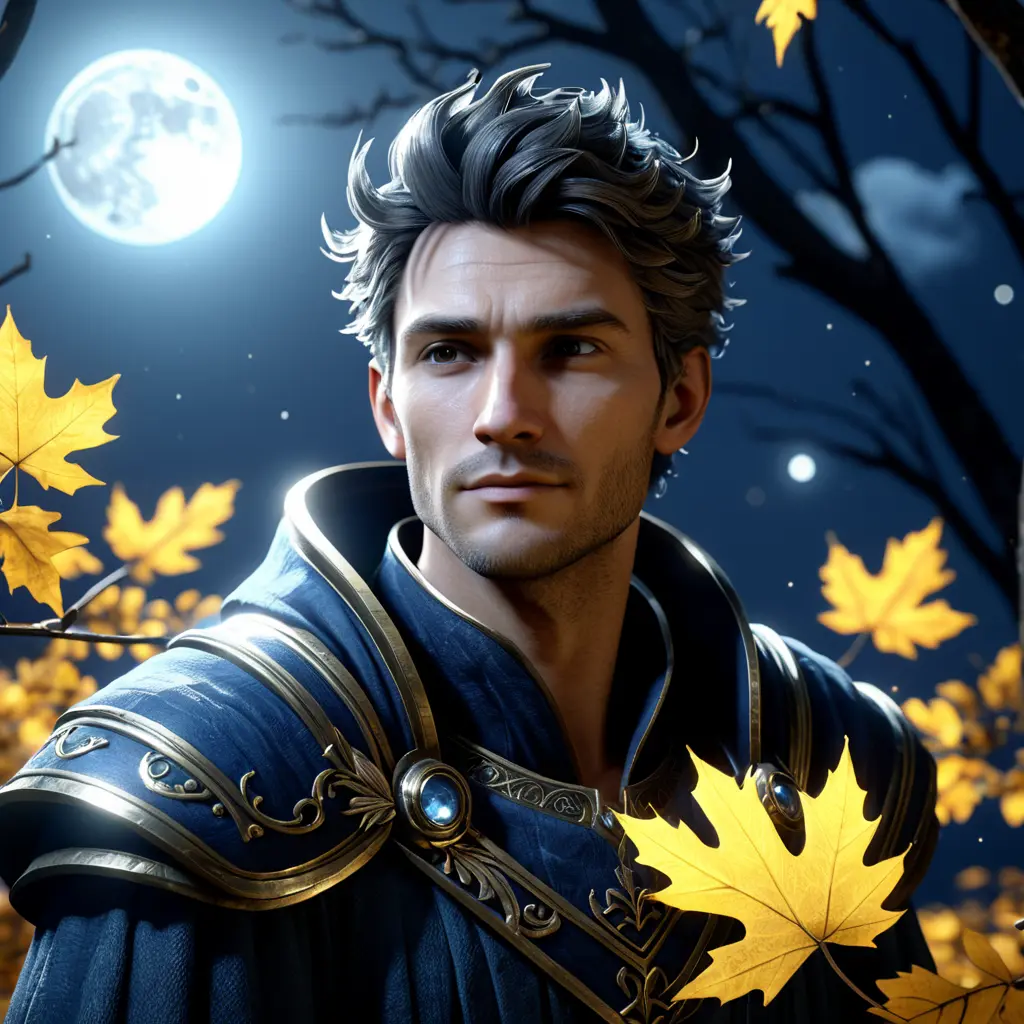 Portrait of a fall we felled in the moonlight, Highly Detailed, Intricate, Cinematic Lighting, Unreal Engine, Radiant, Fantasy