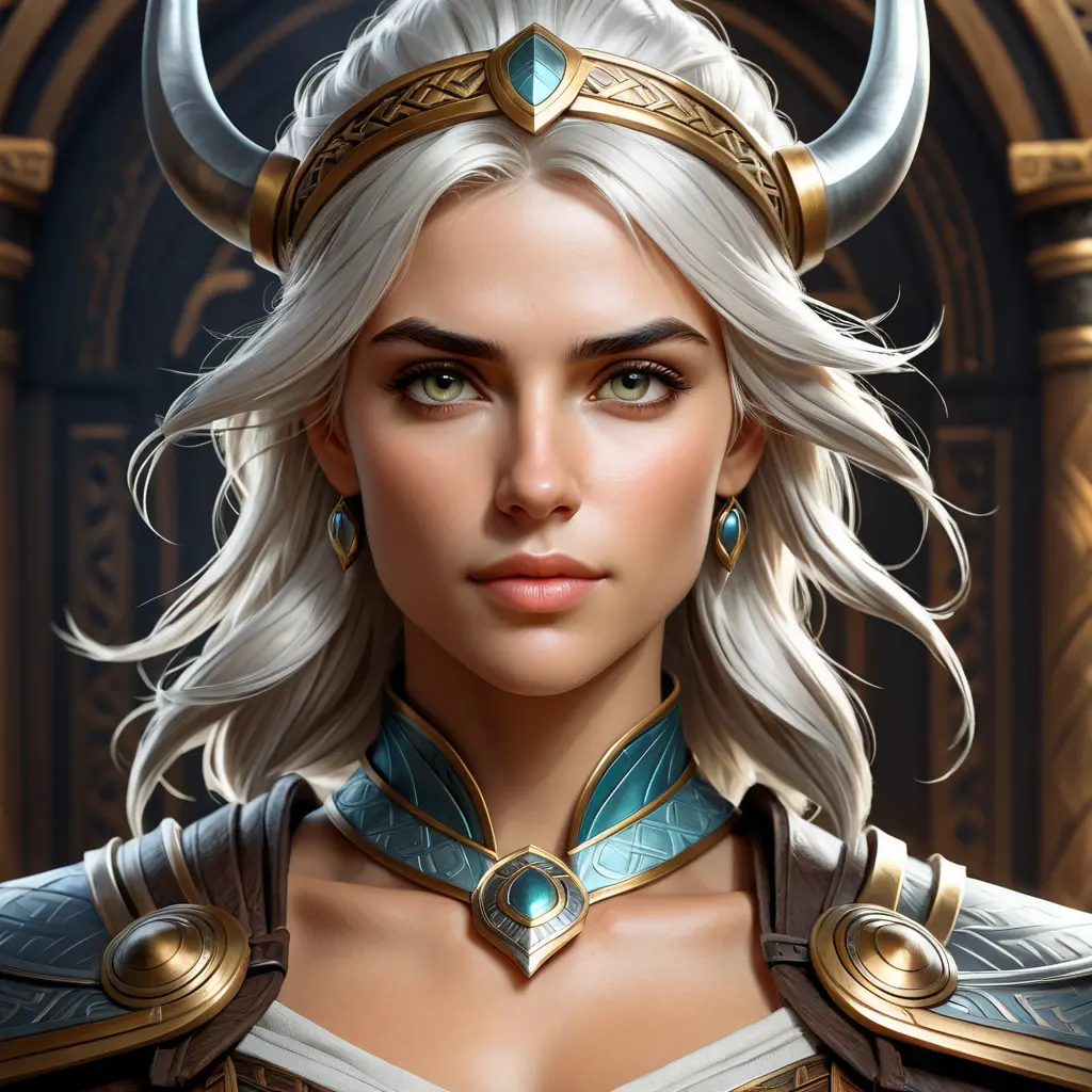 Portrait of Ciri as Amazon Viking Athena, Highly Detailed, Intricate, Artstation, Digital Painting, Illustration, Sharp Focus, Smooth, Concept Art, Elegant, Dark by Stanley Artgerm Lau, Alphonse Mucha, Greg Rutkowski