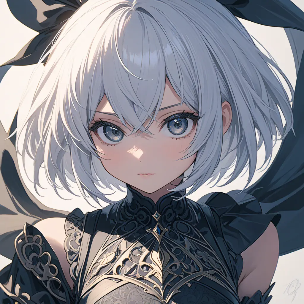 Anime portrait of 2B, Highly Detailed, Intricate, Artstation, Beautiful, Digital Painting, Sharp Focus, Concept Art, Elegant by Stanley Artgerm Lau