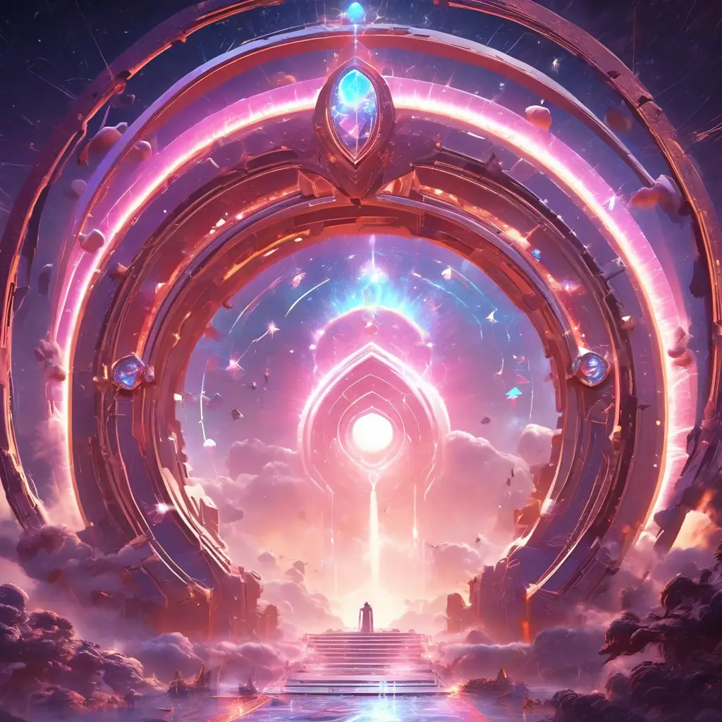 Gateway portal cosmic mystic etheral alchemy flow, Futuristic, Sci-Fi