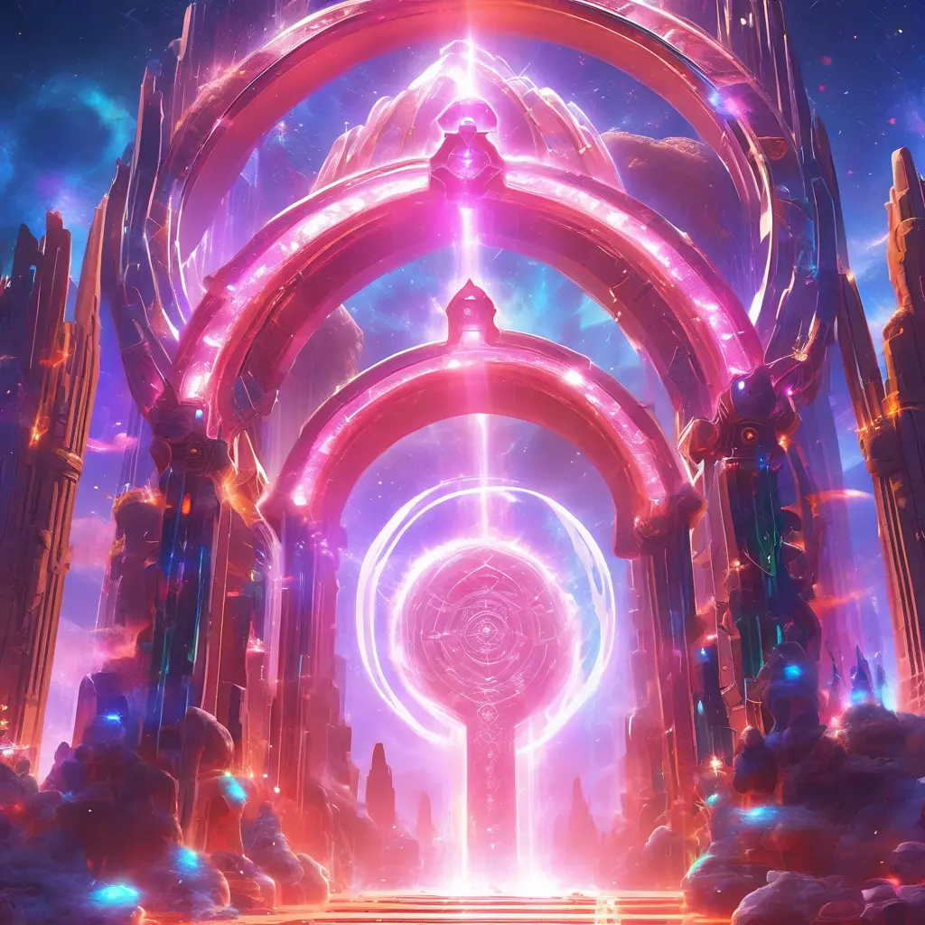 Gateway portal cosmic mystic etheral alchemy flow, Futuristic, Sci-Fi