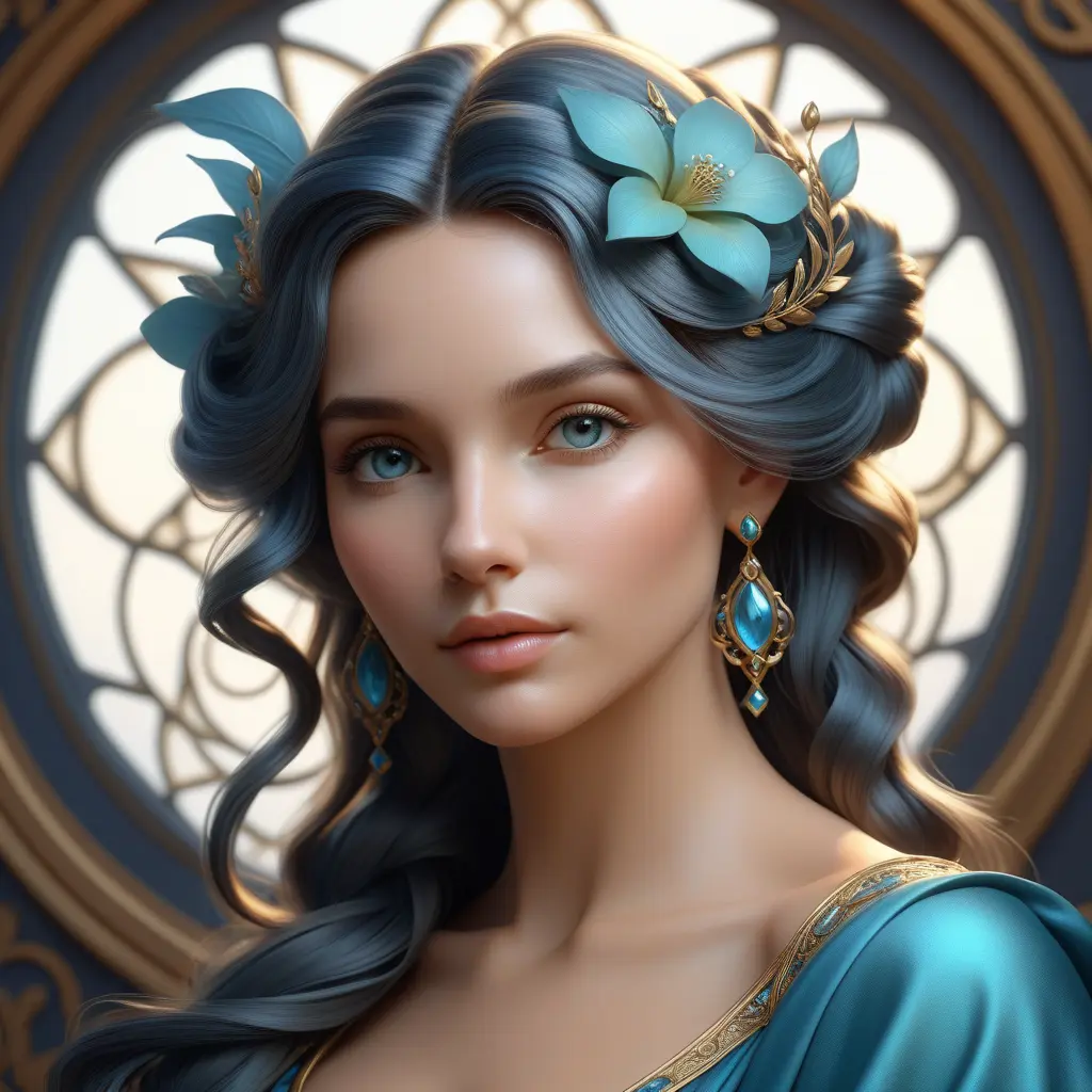 Alluring matte portrait of a beautiful Seraphine, 8k, Highly Detailed, Intricate, Half Body, Realistic, Sharp Focus, Volumetric Lighting, Fantasy, Elegant by Stanley Artgerm Lau, Alphonse Mucha, WLOP