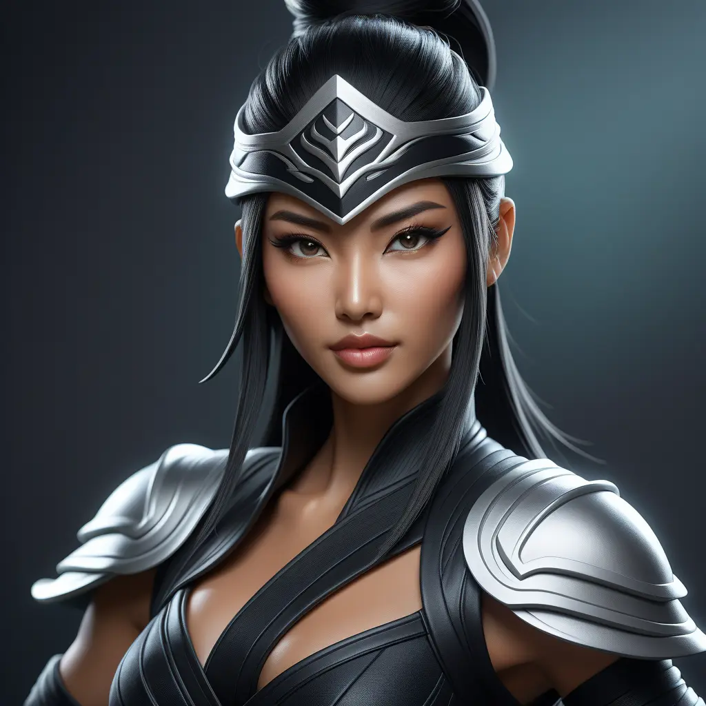 Alluring matte half body portrait of a beautiful Akali wearing tight black leather, 8k, Highly Detailed, Intricate, Realistic, Sharp Focus, Volumetric Lighting, Fantasy, Elegant by Stanley Artgerm Lau, WLOP