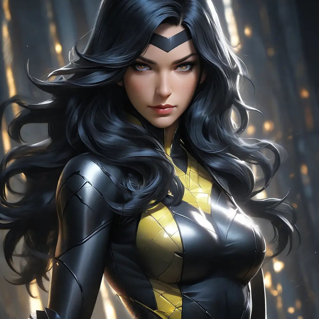 Alluring matte portrait of a beautiful Laura Kinney from Xmen in the style of Stefan Kostic, 8k, Highly Detailed, Intricate, Half Body, Realistic, Sharp Focus, Volumetric Lighting, Fantasy, Elegant by Stanley Artgerm Lau, Greg Rutkowski