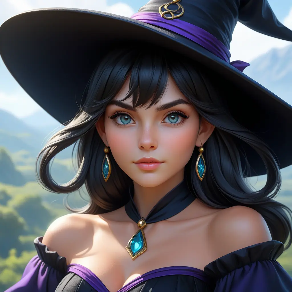 Alluring portrait of Kiki the witch in the style of Stefan Kostic, 4k, 4k resolution, 8k, Highly Detailed, Hyper Detailed, Beautiful, Digital Painting, Sharp Focus, Anime, Fantasy by Stanley Artgerm Lau