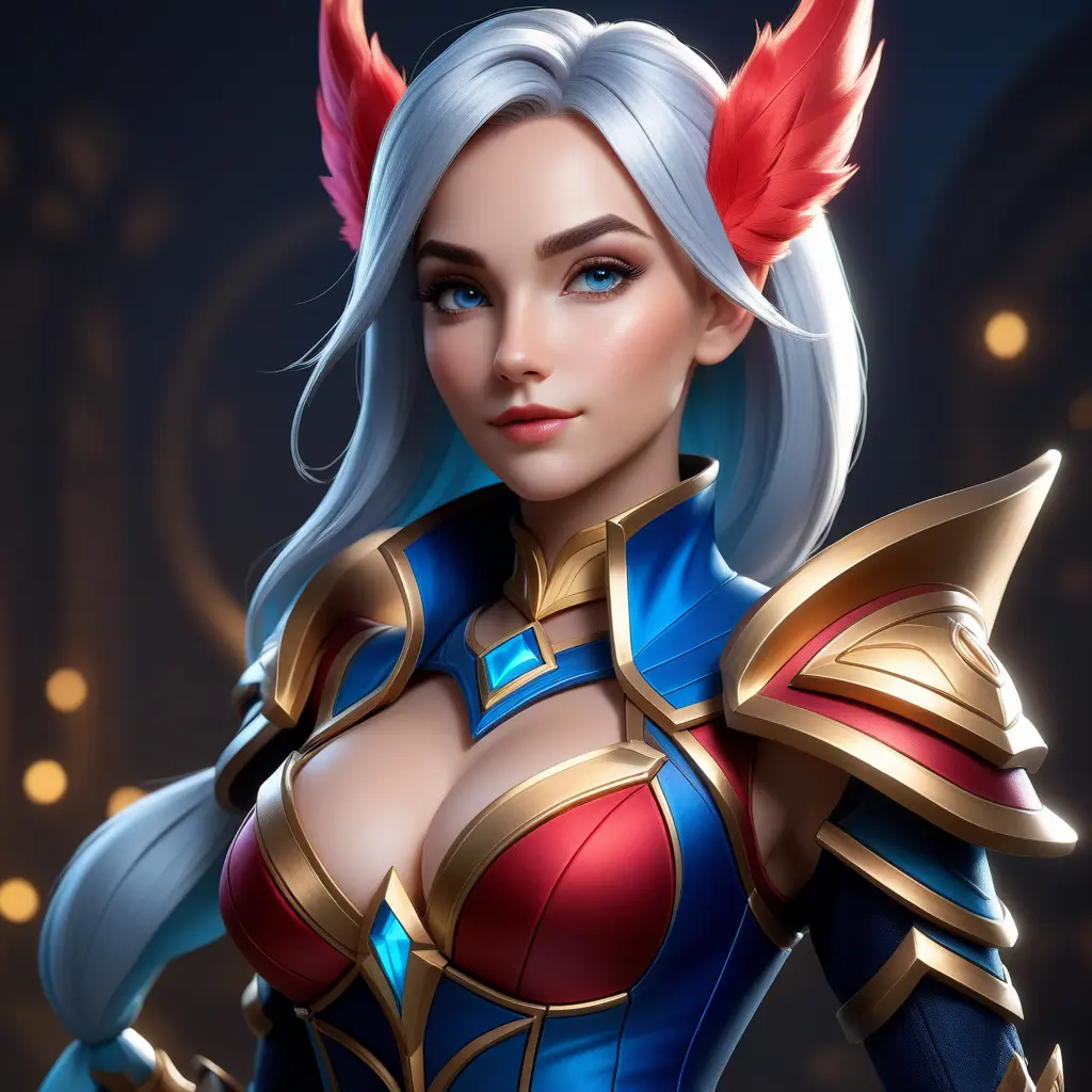 Alluring matte portrait of a beautiful Quinn from League of Legends, 8k, Highly Detailed, Intricate, Half Body, Realistic, Sharp Focus, Volumetric Lighting, Fantasy, Elegant by Stanley Artgerm Lau, WLOP, Stefan Kostic