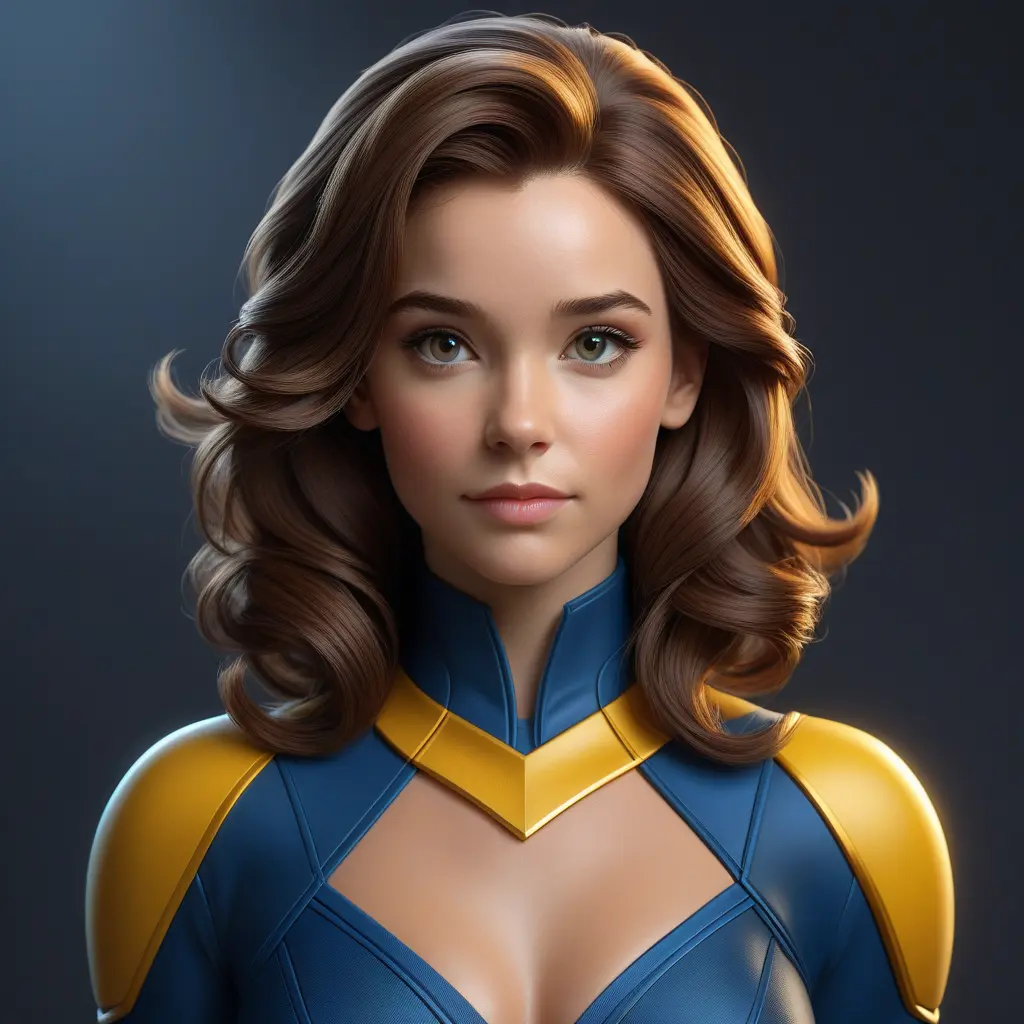 Alluring matte portrait of a beautiful Kitty Pryde from Xmen in the style of Stefan Kostic, 8k, Highly Detailed, Intricate, Half Body, Realistic, Sharp Focus, Volumetric Lighting, Fantasy, Elegant by Stanley Artgerm Lau, Greg Rutkowski