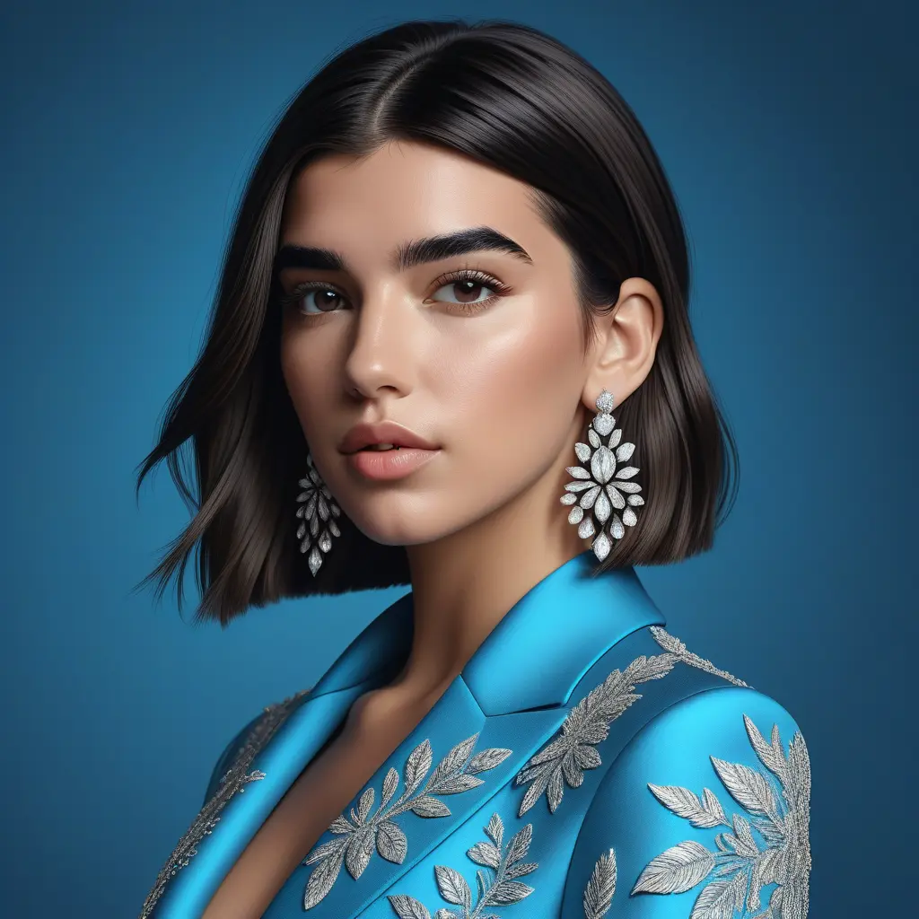 Alluring matte portrait of a beautiful Dua Lipa, 8k, Highly Detailed, Intricate, Half Body, Realistic, Sharp Focus, Volumetric Lighting, Fantasy, Elegant by Stanley Artgerm Lau