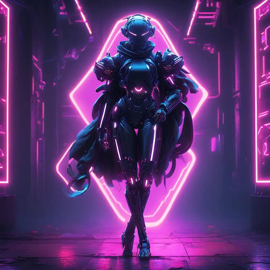 Beautiful woman walking with beatiful and detailed eyes, dynamic pose, slightly athletic beatiful body, Cybernatic and Sci-Fi, Full Body, Cyberpunk, Blade Runner 2049, Neon light effect, Neon, Futurism