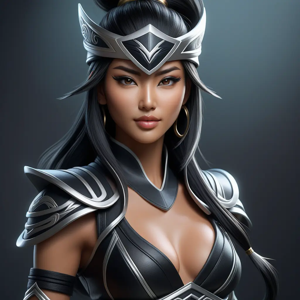 Alluring matte half body portrait of a beautiful Akali wearing tight black leather, 8k, Highly Detailed, Intricate, Realistic, Sharp Focus, Volumetric Lighting, Fantasy, Elegant by Stanley Artgerm Lau, WLOP