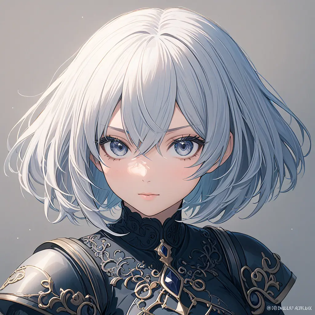 Anime portrait of 2B, Highly Detailed, Intricate, Artstation, Beautiful, Digital Painting, Sharp Focus, Concept Art, Elegant by Stanley Artgerm Lau