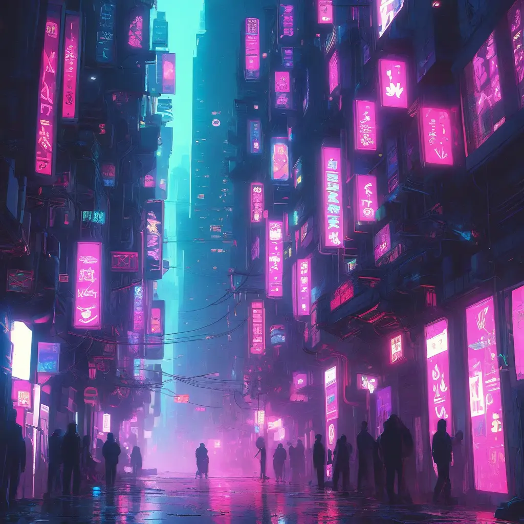 Cyberpunk city, Highly Detailed, Intricate Artwork, Minimalism, Photo Realistic, Fantasy by Alena Aenami