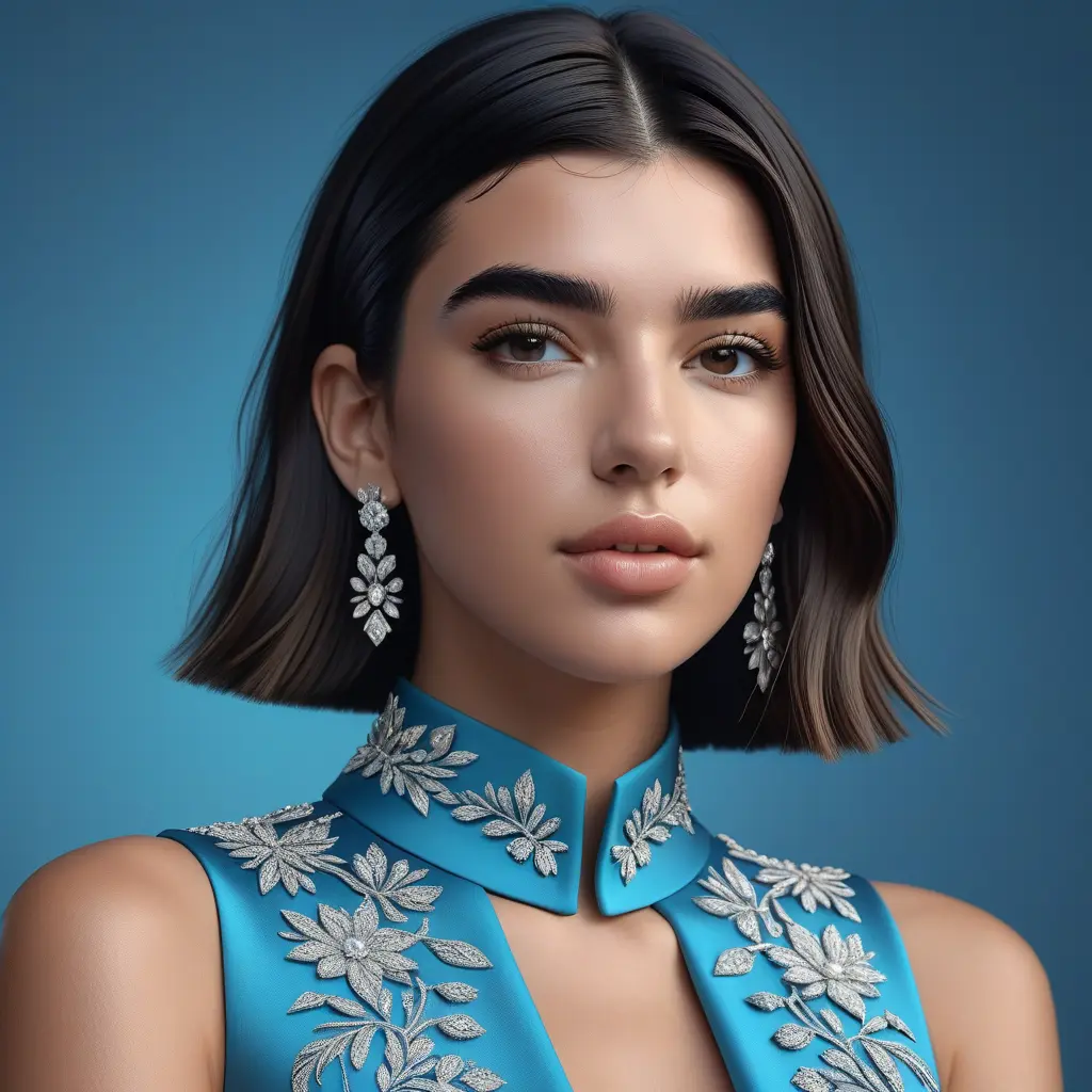 Alluring matte portrait of a beautiful Dua Lipa, 8k, Highly Detailed, Intricate, Half Body, Realistic, Sharp Focus, Volumetric Lighting, Fantasy, Elegant by Stanley Artgerm Lau