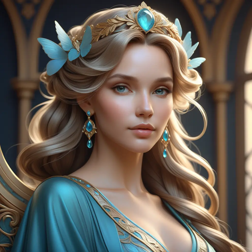 Alluring matte portrait of a beautiful Seraphine, 8k, Highly Detailed, Intricate, Half Body, Realistic, Sharp Focus, Volumetric Lighting, Fantasy, Elegant by Stanley Artgerm Lau, Alphonse Mucha, WLOP