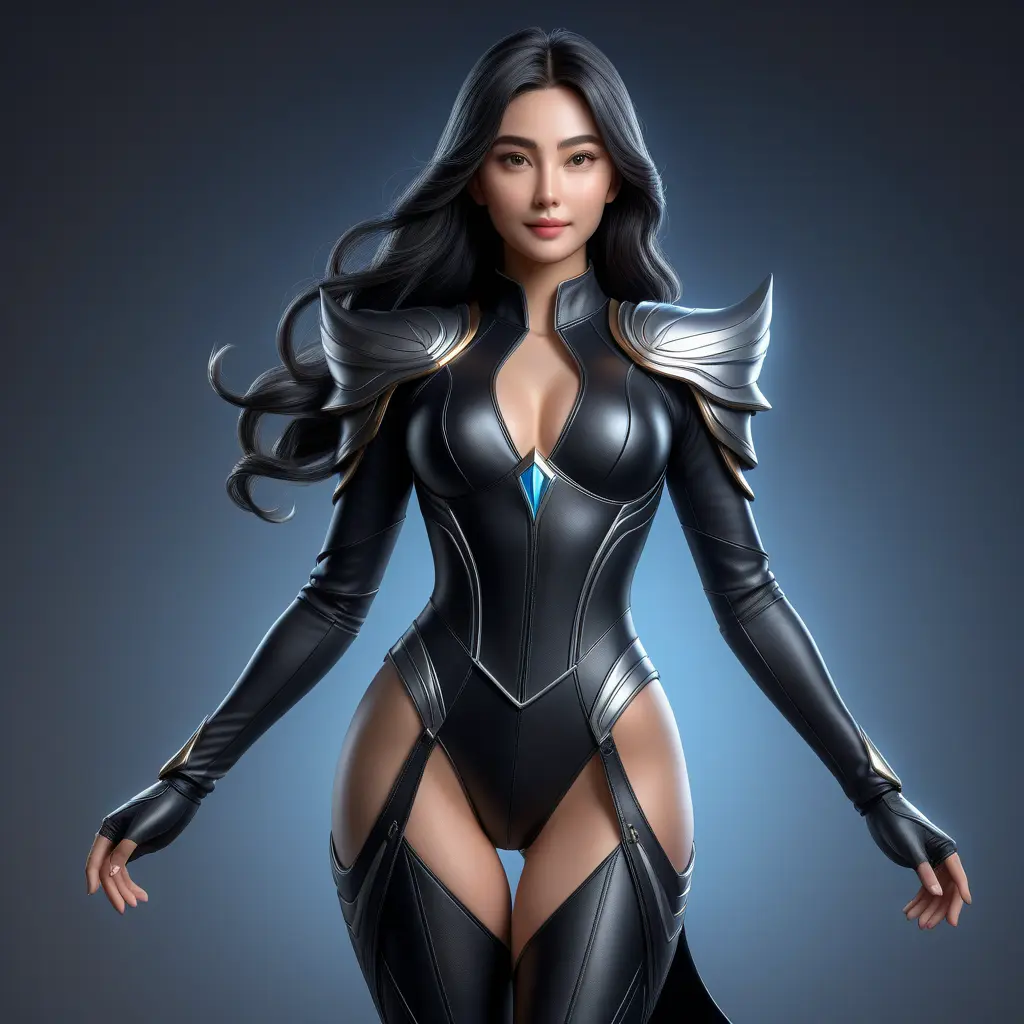 Alluring matte full body portrait of a beautiful Irelia wearing a black leather body suit, 8k, Highly Detailed, Intricate, Realistic, Sharp Focus, Volumetric Lighting, Fantasy, Elegant by Stanley Artgerm Lau, WLOP