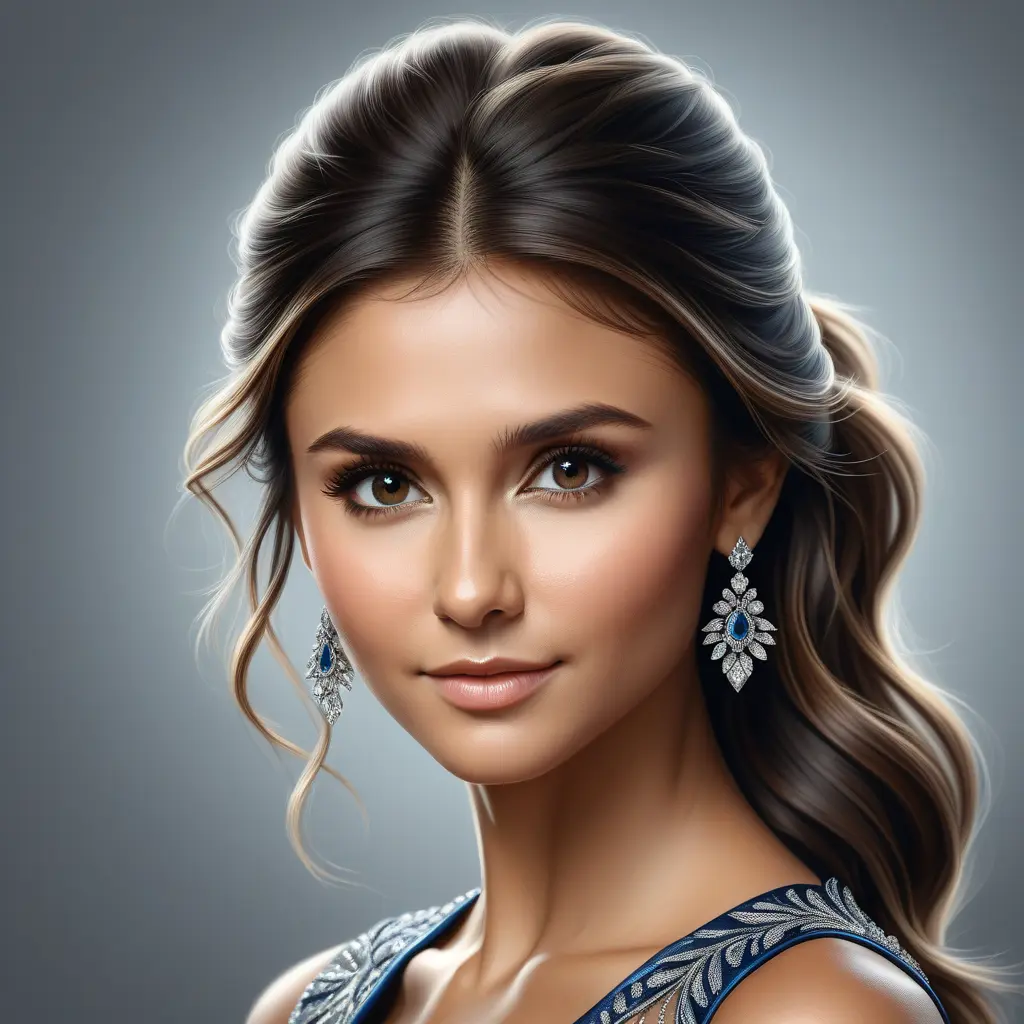 Alluring matte portrait of a beautiful Nina Dobrev, 8k, Highly Detailed, Intricate, Half Body, Realistic, Sharp Focus, Volumetric Lighting, Fantasy, Elegant by Stanley Artgerm Lau