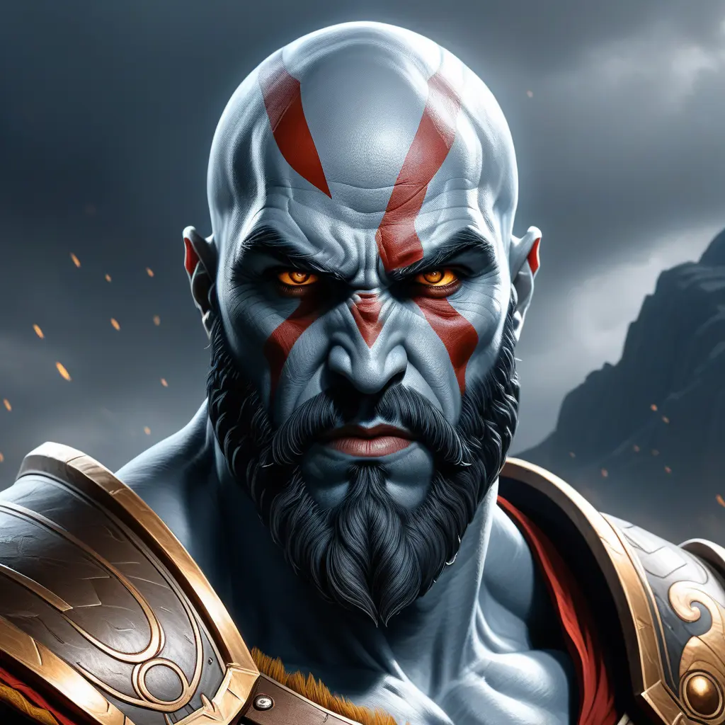 Matte portrait of a fierce Ares, god of war, 4k, Highly Detailed, Hyper Detailed, Powerful, Artstation, Vintage Illustration, Digital Painting, Sharp Focus, Smooth, Concept Art by Stanley Artgerm Lau, Greg Rutkowski
