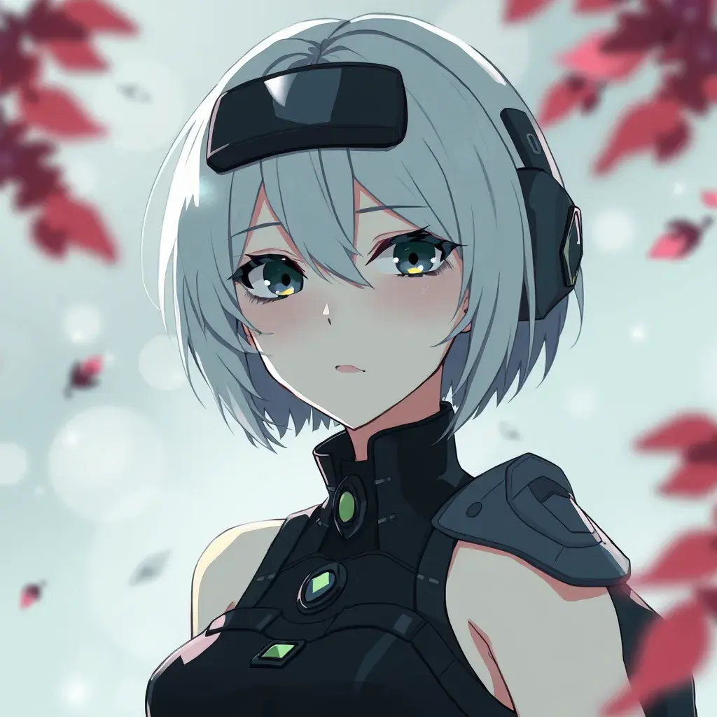 Anime portrait of 2B from Nier Automata, Artstation by Studio Ghibli